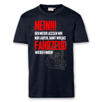 T-Shirt Männer | Motor läuft - Fahrzeug finden | BACKDRA