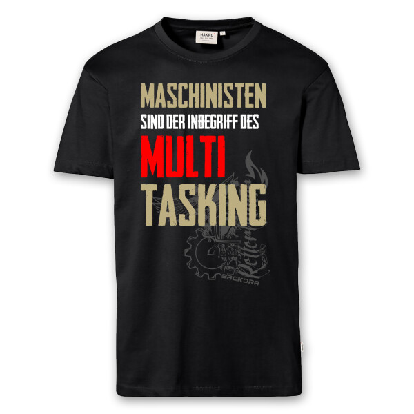 T-Shirt Männer | Maschinist Multitasking | BACKDRA