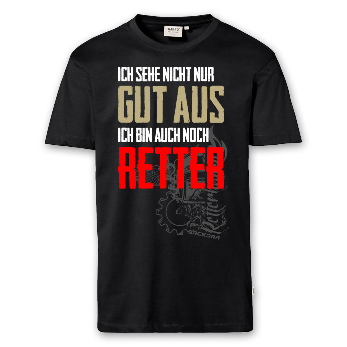 T-Shirt Männer | gut aussehende Retter | BACKDRA