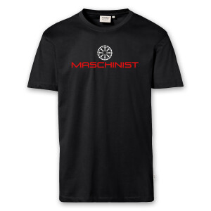 T-Shirt Männer | Maschinist Abzeichen | BACKDRA