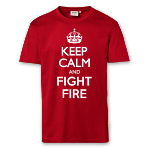 T-Shirt Männer | keep calm and fight fire | BACKDRA