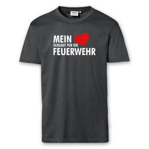 T-Shirt Männer | Mein Herz schlägt für die Feuerwehr | BACKDRA