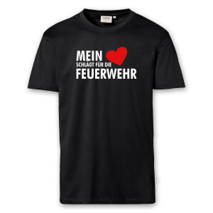 T-Shirt Männer | Mein Herz schlägt für die Feuerwehr | BACKDRA