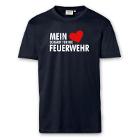 T-Shirt Männer | Mein Herz schlägt für die Feuerwehr | BACKDRA