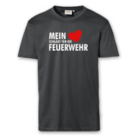 T-Shirt Männer | Mein Herz schlägt für die Feuerwehr | BACKDRA