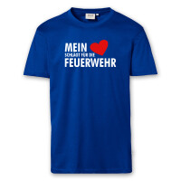 T-Shirt Männer | Mein Herz schlägt für die Feuerwehr | BACKDRA
