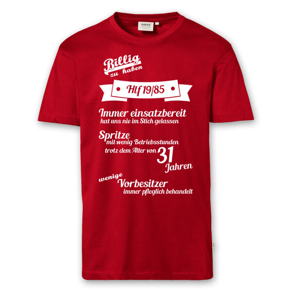 T-Shirt Männer | Feuerwehr Geburtstag | BACKDRA