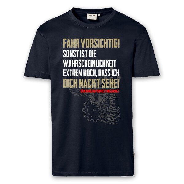 T-Shirt Männer | Rettungsdienst fahr vorsichtig | BACKDRA