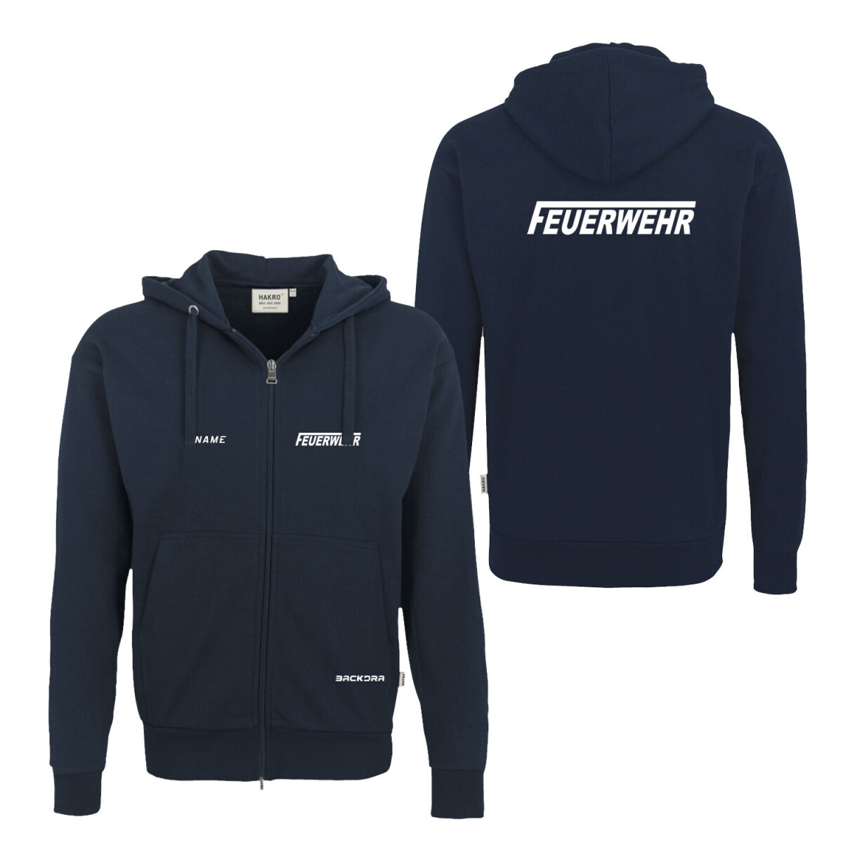 Kapuzenjacke unisex | HAKRO 605 | Feuerwehr "fit for...