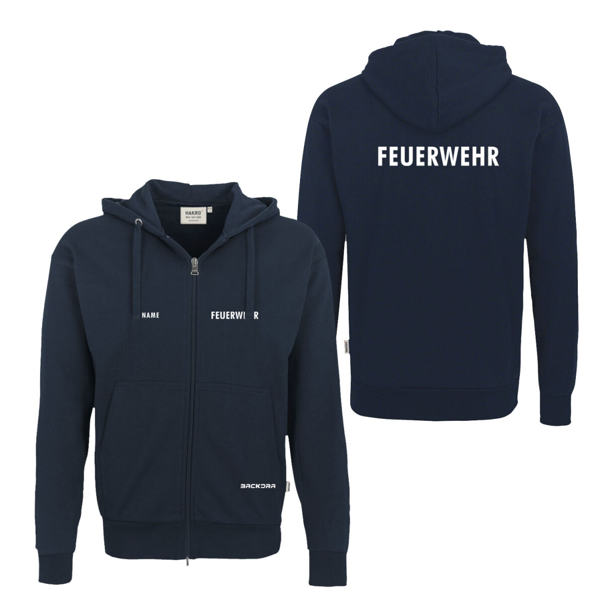 Kapuzenjacke unisex | HAKRO 605 | Feuerwehr Standard |...