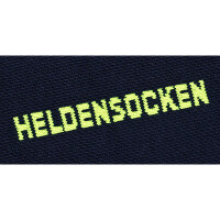Kinder Funktionssocken Feuerwehr | navyblau gelb-silber-gelb | BACKDRA