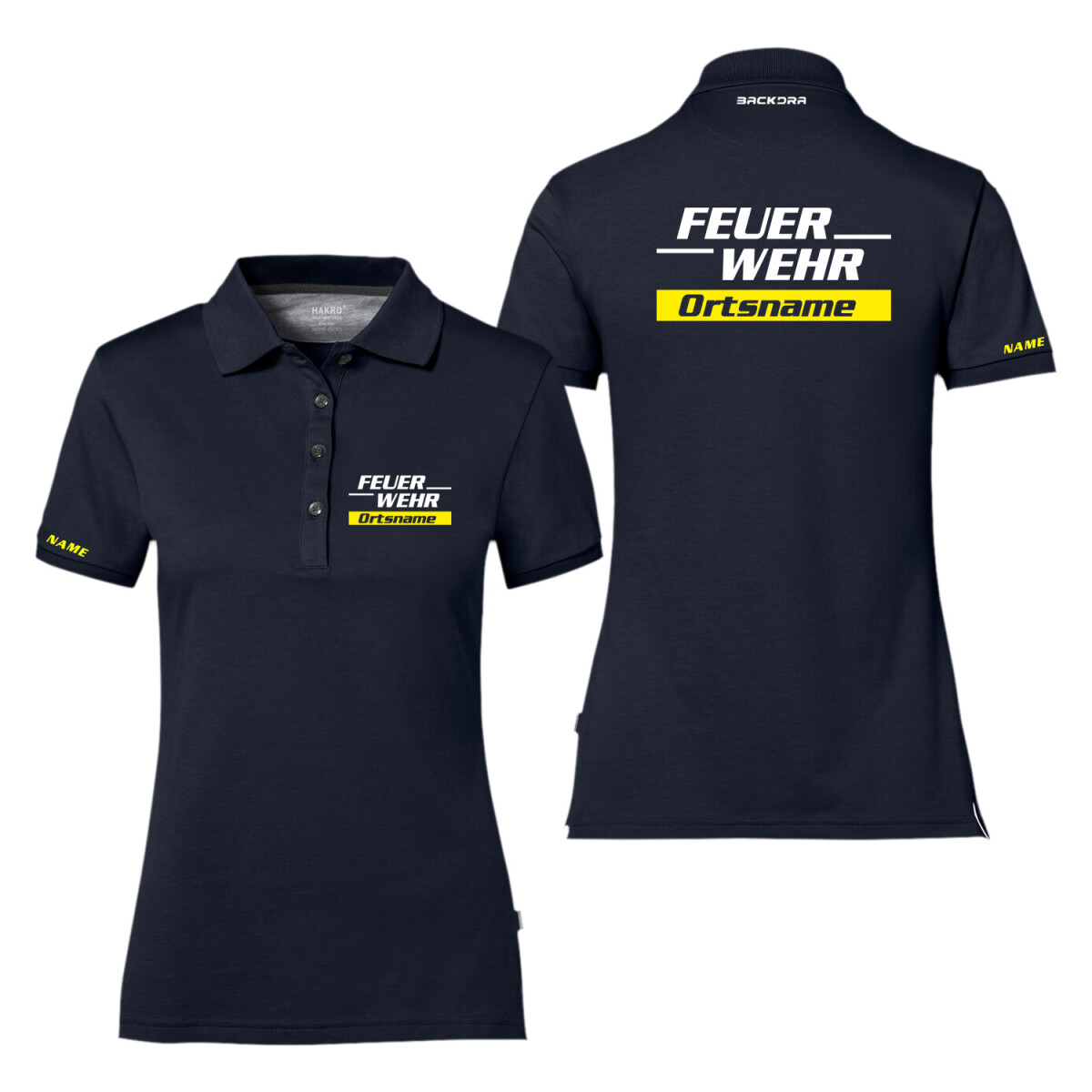 Poloshirt Frauen Cotton Tec® | HAKRO 214 | Feuerwehr...