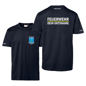 Feuerwehr TShirt Herren mit Ortswappen und Ortsname