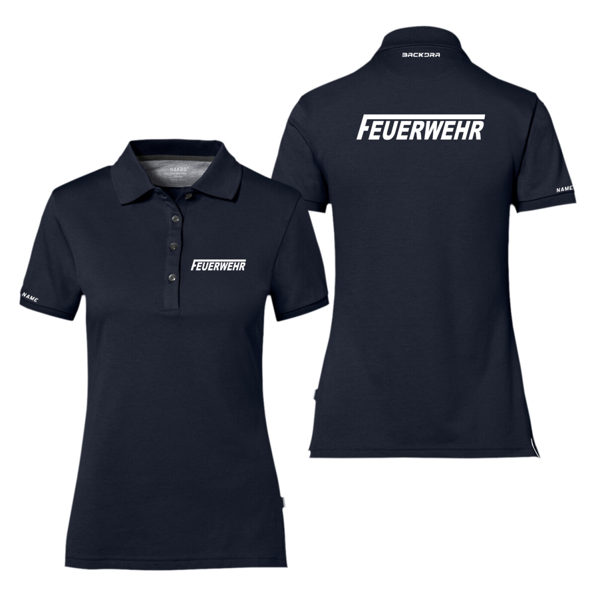 Poloshirt Frauen Cotton Tec® | HAKRO 214 | Feuerwehr...