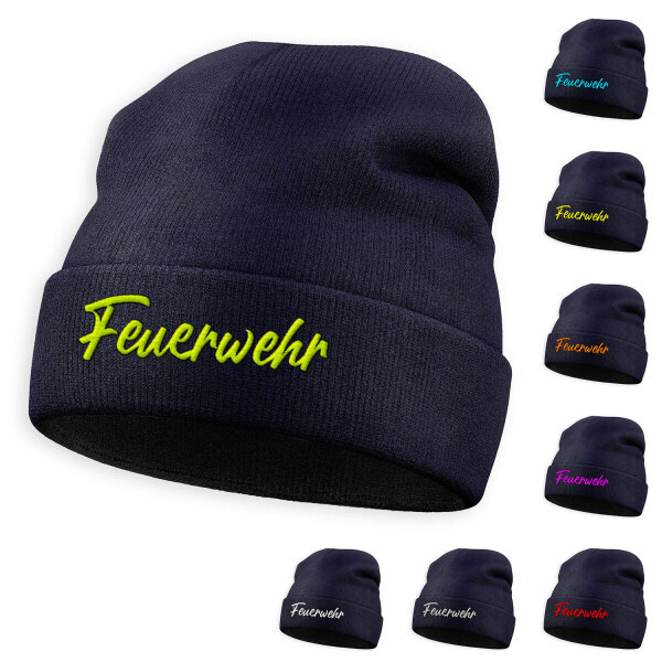 3M Thinsulate Wintermütze bestickt Feuerwehr URBAN Style | BACKDRA