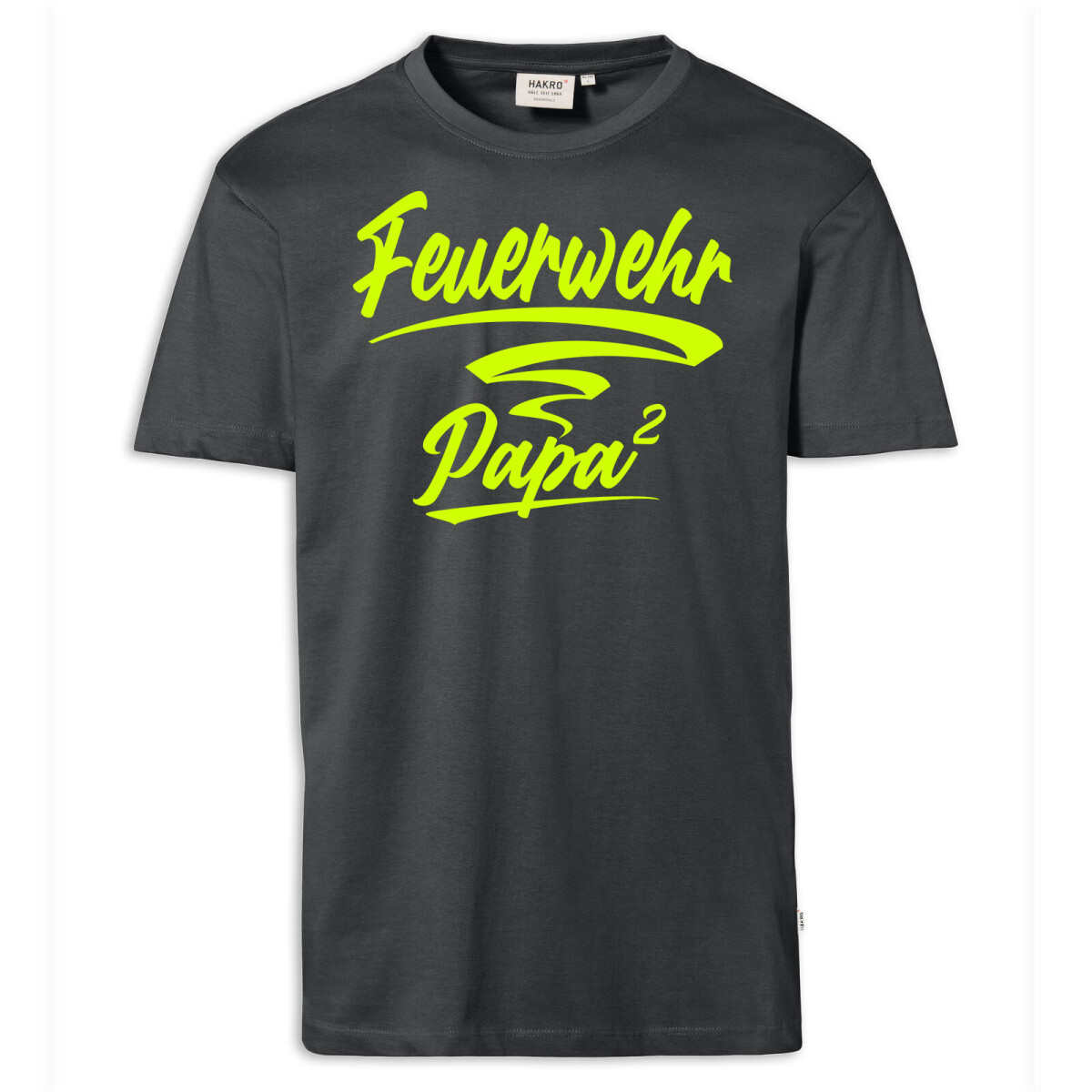 T-Shirt Männer | Feuerwehrpapa Kinderanzahl | BACKDRA