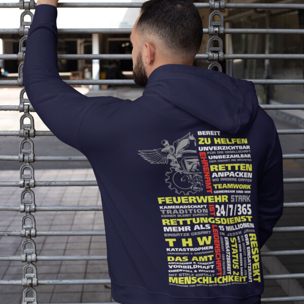 Hoodie - Kapuzenpulli | Ehrenamt groß | BACKDRA
