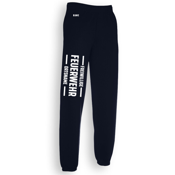Jogginghose unisex (M+W) | Feuerwehr mit Ortsname - Modell Aue | BACKDRA