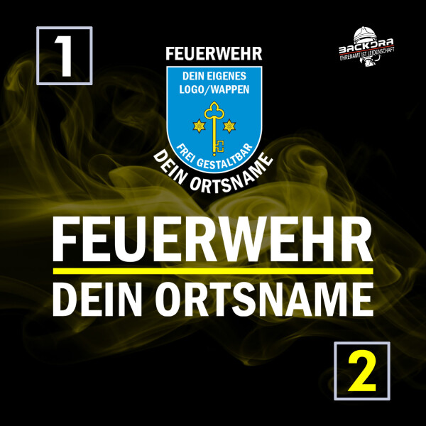 Fleecejacke Männer | HAKRO 846 | gestickt | Dein Ortswappen Feuerwehr mit Ortsname - Modell Uhrsleben | BACKDRA