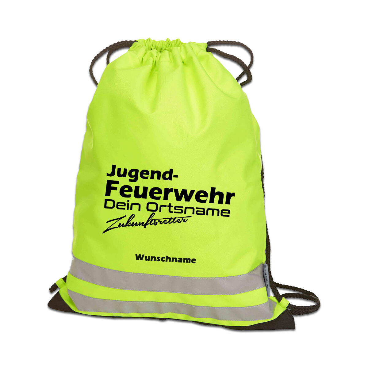 Reflective Turnbeutel | Gymbag | Jugendfeuerwehr mit...