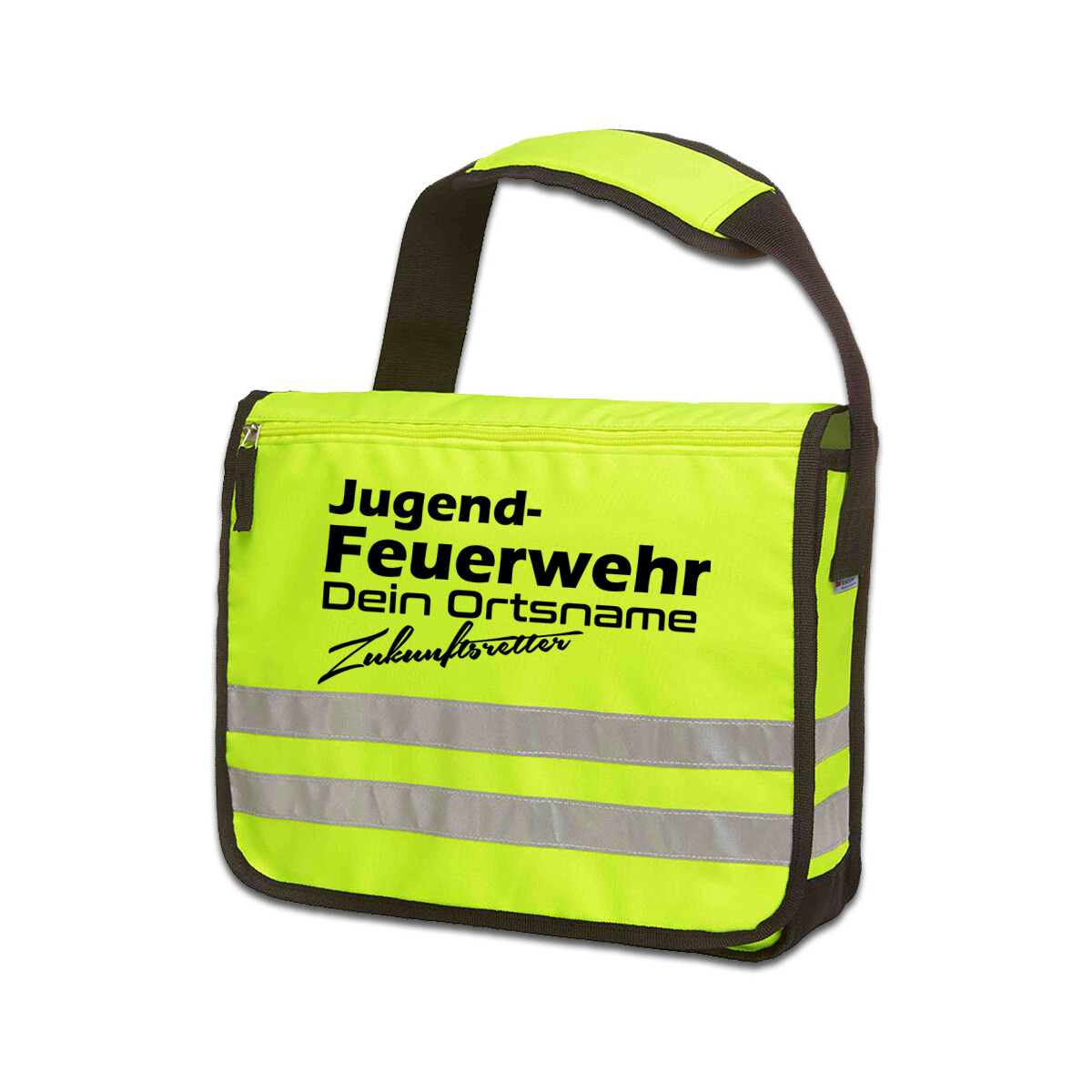 Reflective Messenger-Tasche | Jugendfeuerwehr mit...