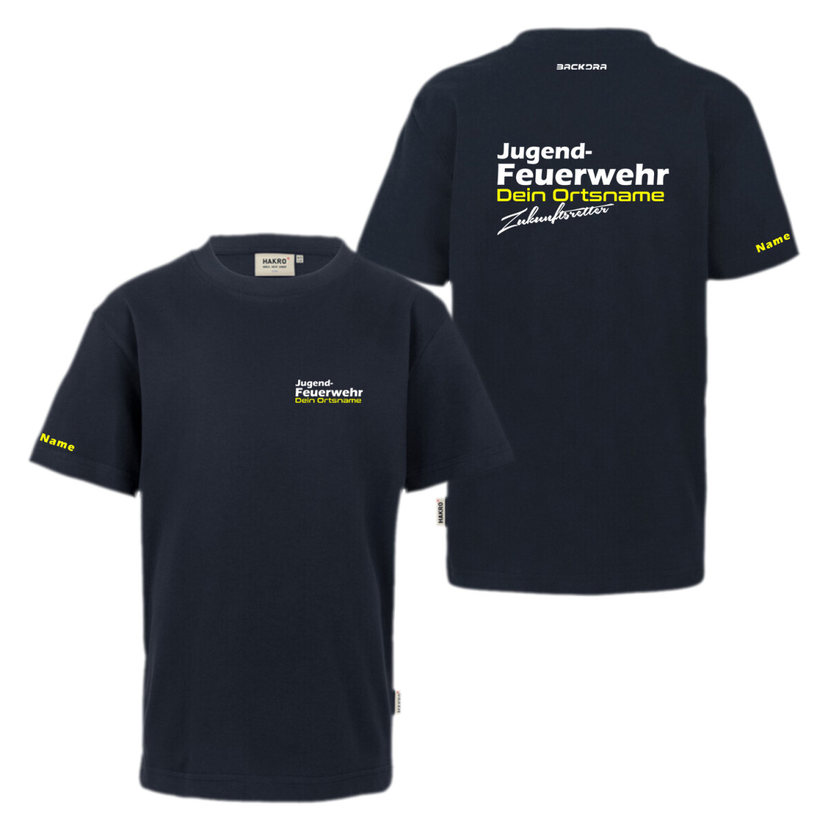T-Shirt Kinder | HAKRO 521 Bio-Baumwolle | Jugendfeuerwehr m