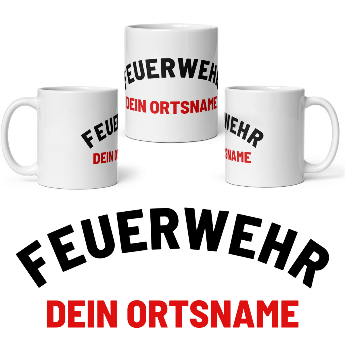 Kaffeetasse | Kaffeepott | Feuerwehr mit Ortsname Modell...