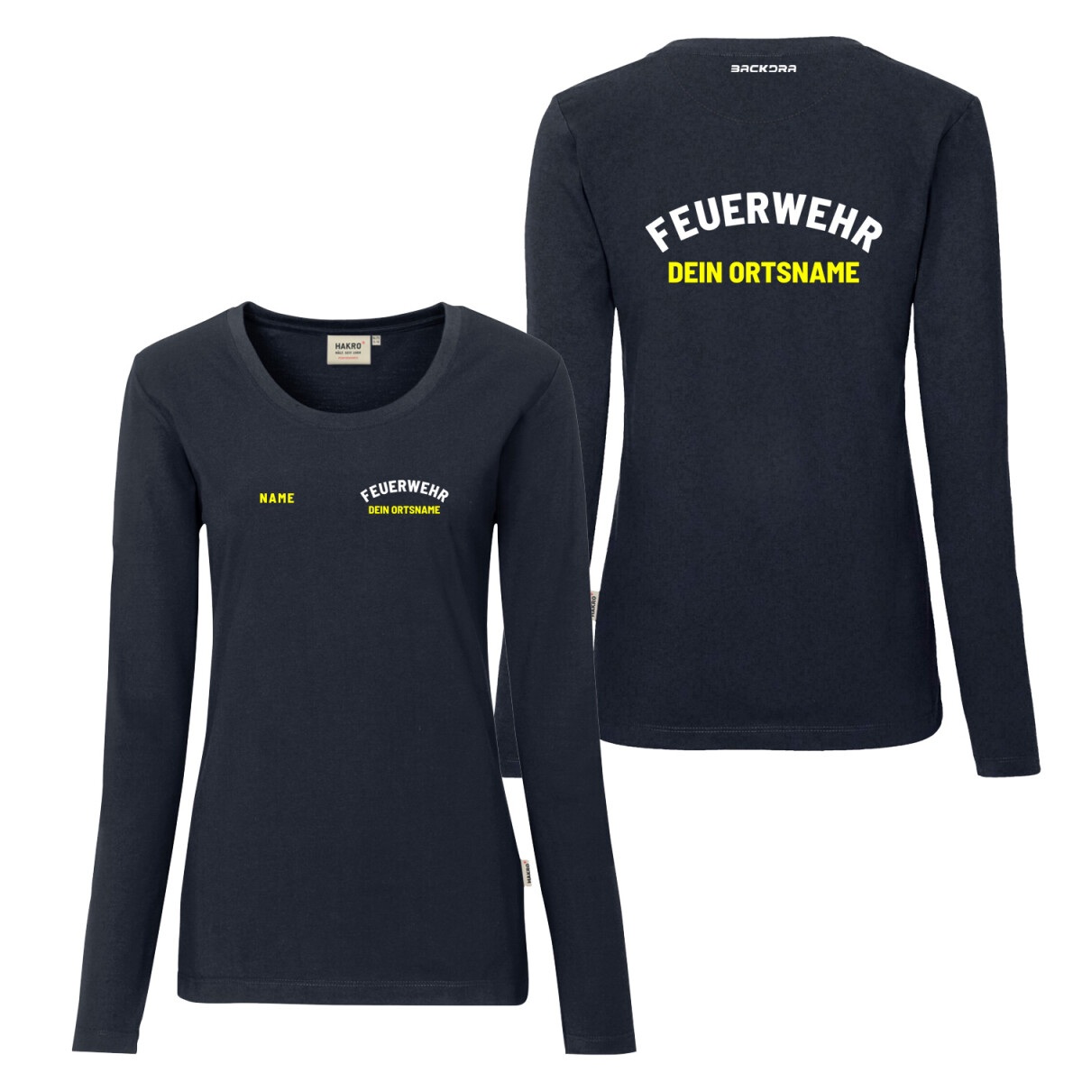 Langarm Shirt Frauen Mikralinar | HAKRO 179 | Feuerwehr...