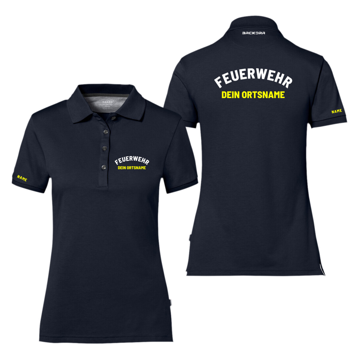 Poloshirt Frauen Cotton Tec® | HAKRO 214 | Feuerwehr...