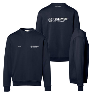 Pullover unisex | HAKRO 471 | Feuerwehr mit Ortsname...