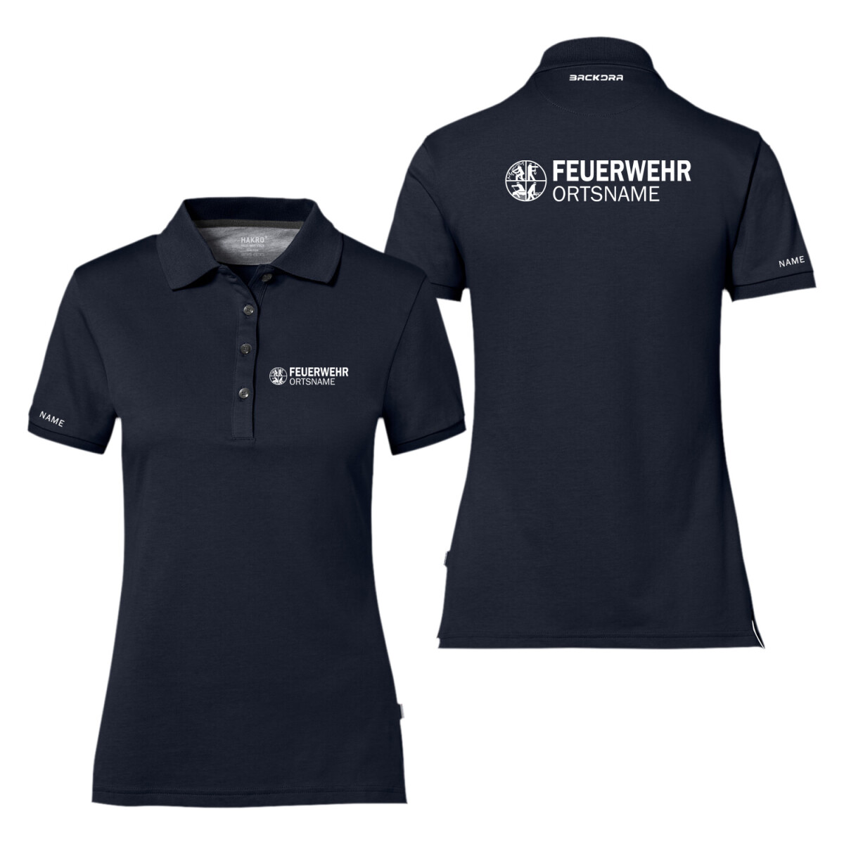 Poloshirt Frauen Cotton Tec® | HAKRO 214 | Feuerwehr...