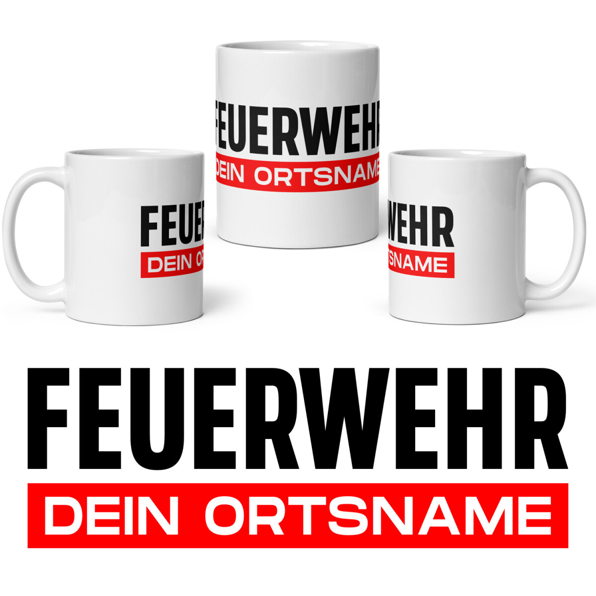 Kaffeetasse | Kaffeepott | Feuerwehr mit Ortsname Modell...