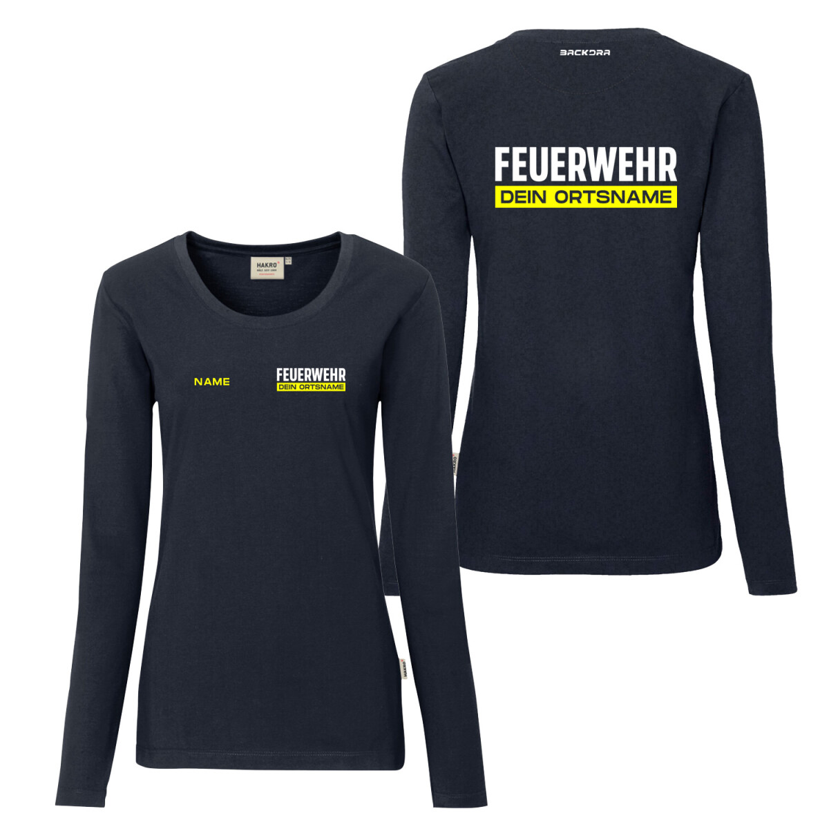 Langarm Shirt Frauen Mikralinar | HAKRO 179 | Feuerwehr...