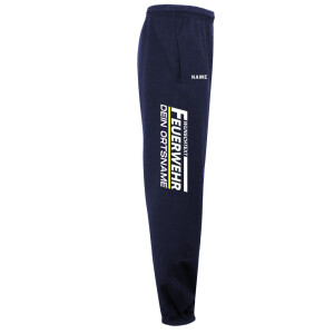 Jogginghose unisex (M+W) | Feuerwehr mit Ortsname Modell Riesa | BACKDRA