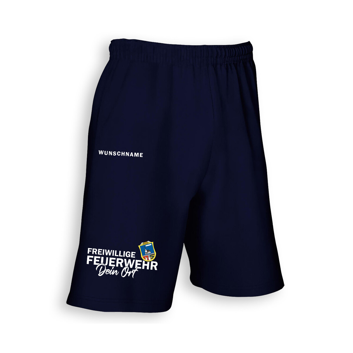 Shorts unisex (M+W) | Feuerwehr mit Ortsname und Wappen...