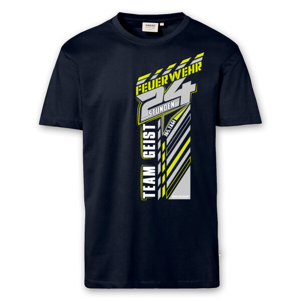 T-Shirt Männer | Feuerwehr Teamgeist 24 Stunden | BACKDRA