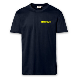 T-Shirt Männer navy blau | HAKRO 292 | Feuerwehr | BACKDRA