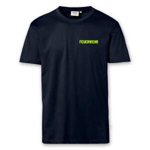 T-Shirt Männer navy blau | HAKRO 292 | Feuerwehr | BACKDRA