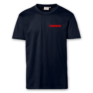 T-Shirt Männer navy blau | HAKRO 292 | Feuerwehr | BACKDRA