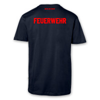 T-Shirt Männer navy blau | HAKRO 292 | Feuerwehr | BACKDRA