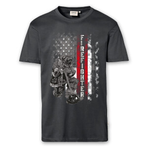 T-Shirt Männer | Firefighter praying 343 9/11 | BACKDRA