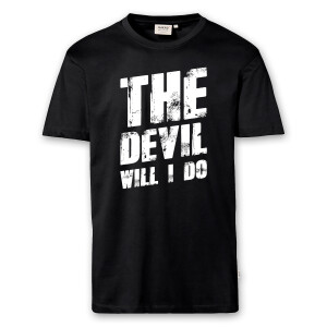 T-Shirt Männer | Fun Shirt  Denglisch The devil will I do | BACKDRA