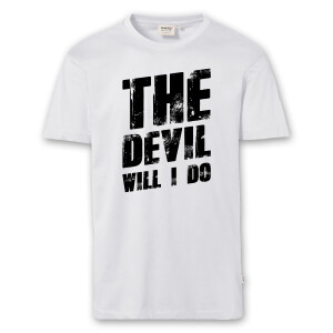 T-Shirt Männer | Fun Shirt  Denglisch The devil will I do | BACKDRA