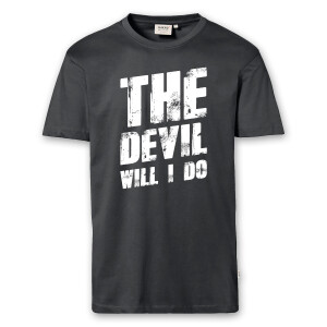 T-Shirt Männer | Fun Shirt  Denglisch The devil will I do | BACKDRA