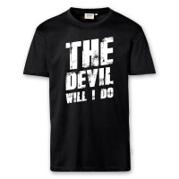 T-Shirt Männer | Fun Shirt  Denglisch The devil will I do | BACKDRA