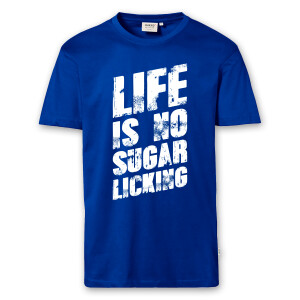 T-Shirt Männer | Fun Shirt  Denglisch Life is no sugar licking | BACKDRA