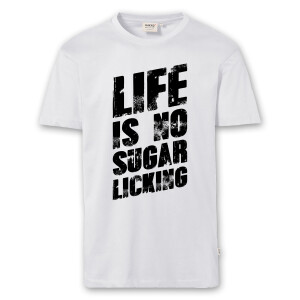 T-Shirt Männer | Fun Shirt  Denglisch Life is no sugar licking | BACKDRA