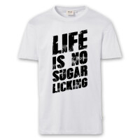T-Shirt Männer | Fun Shirt  Denglisch Life is no sugar licking | BACKDRA