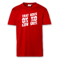 T-Shirt Männer | Fun Shirt  Denglisch That goes on no cow skin | BACKDRA