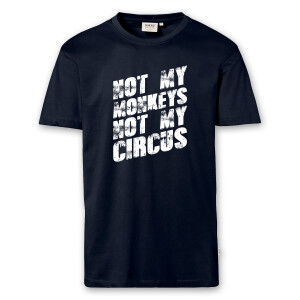 T-Shirt Männer | Fun Shirt  Denglisch Not my monkeys not my circus | BACKDRA